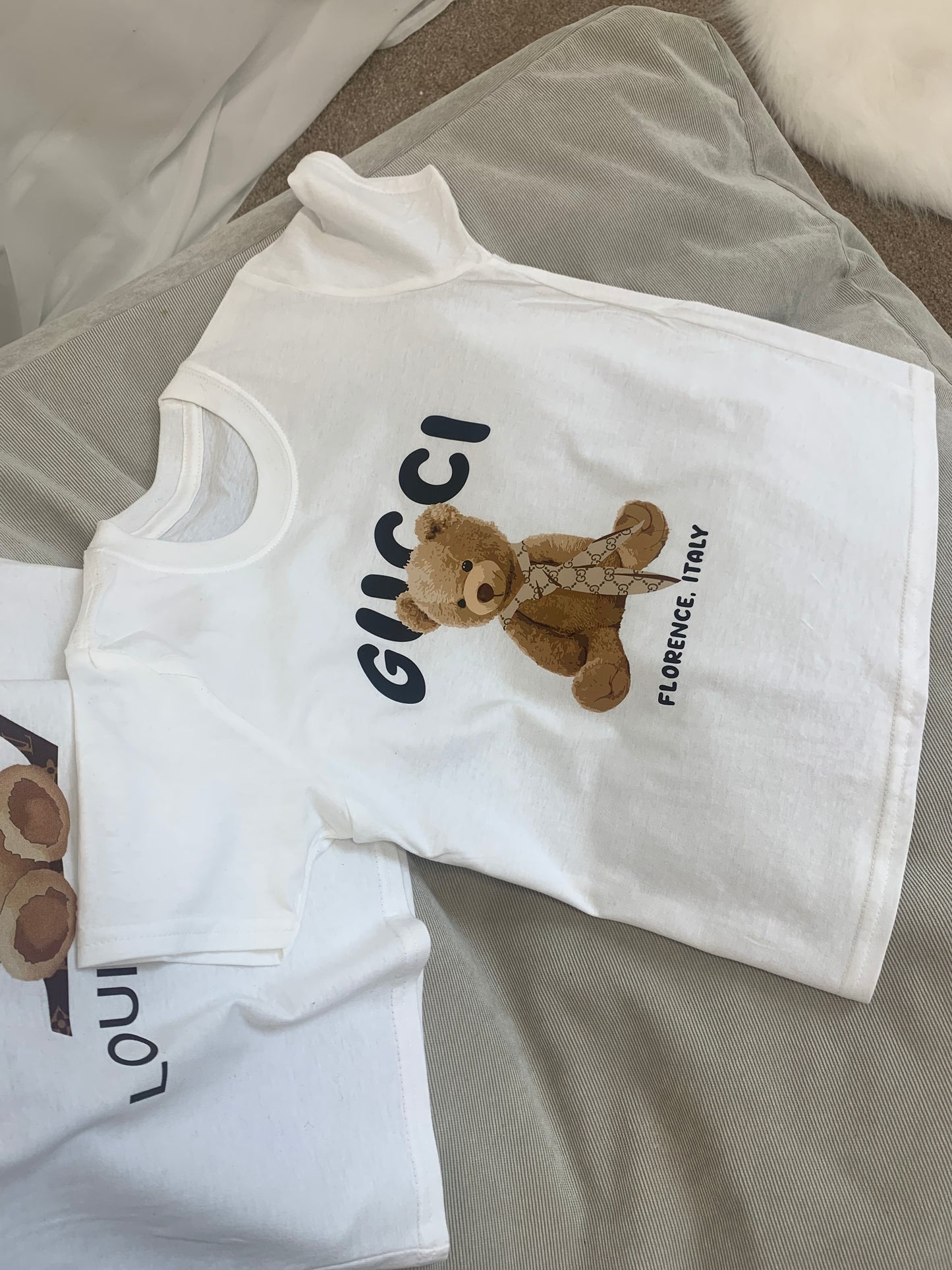 Florence Teddy White Kids T-shirt