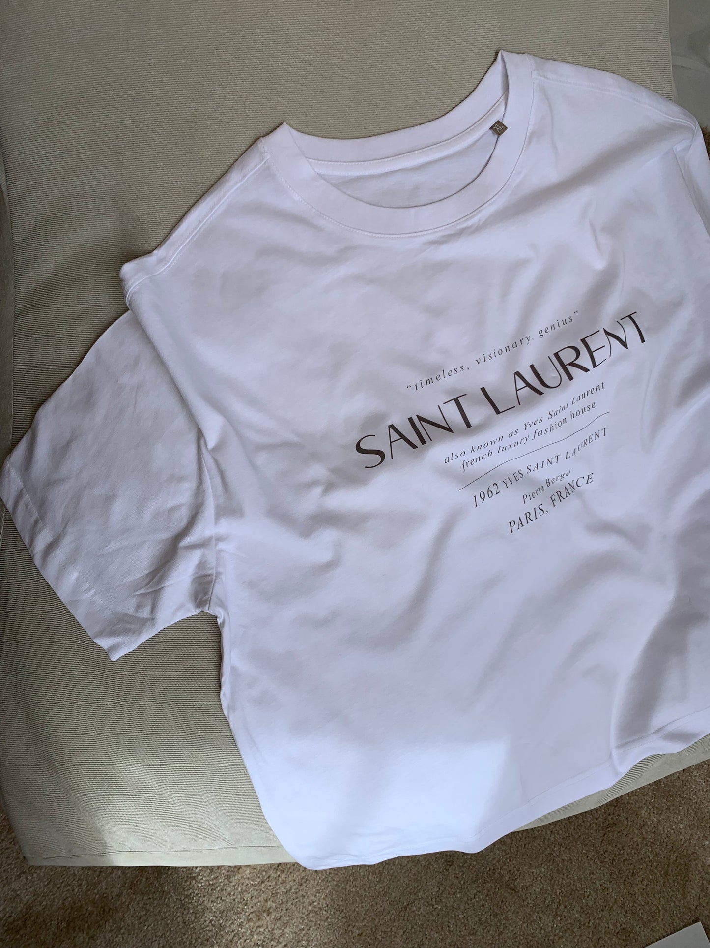 Fashion House Mock Neck Oversized T-shirt in White