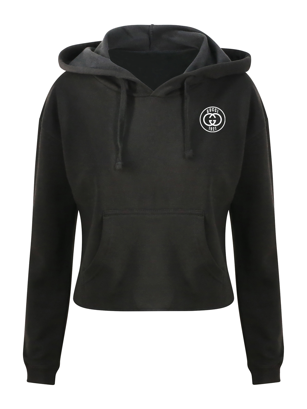 Out The Purse UK GiGi Cropped Hoodie in Black