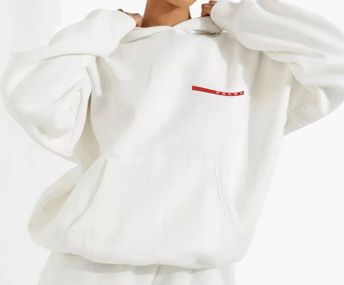 Milan Oversized Hoodie in White