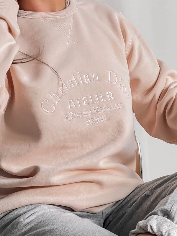 Atelier Women's Sweatshirt in Ballet Pink Out The Purse UK