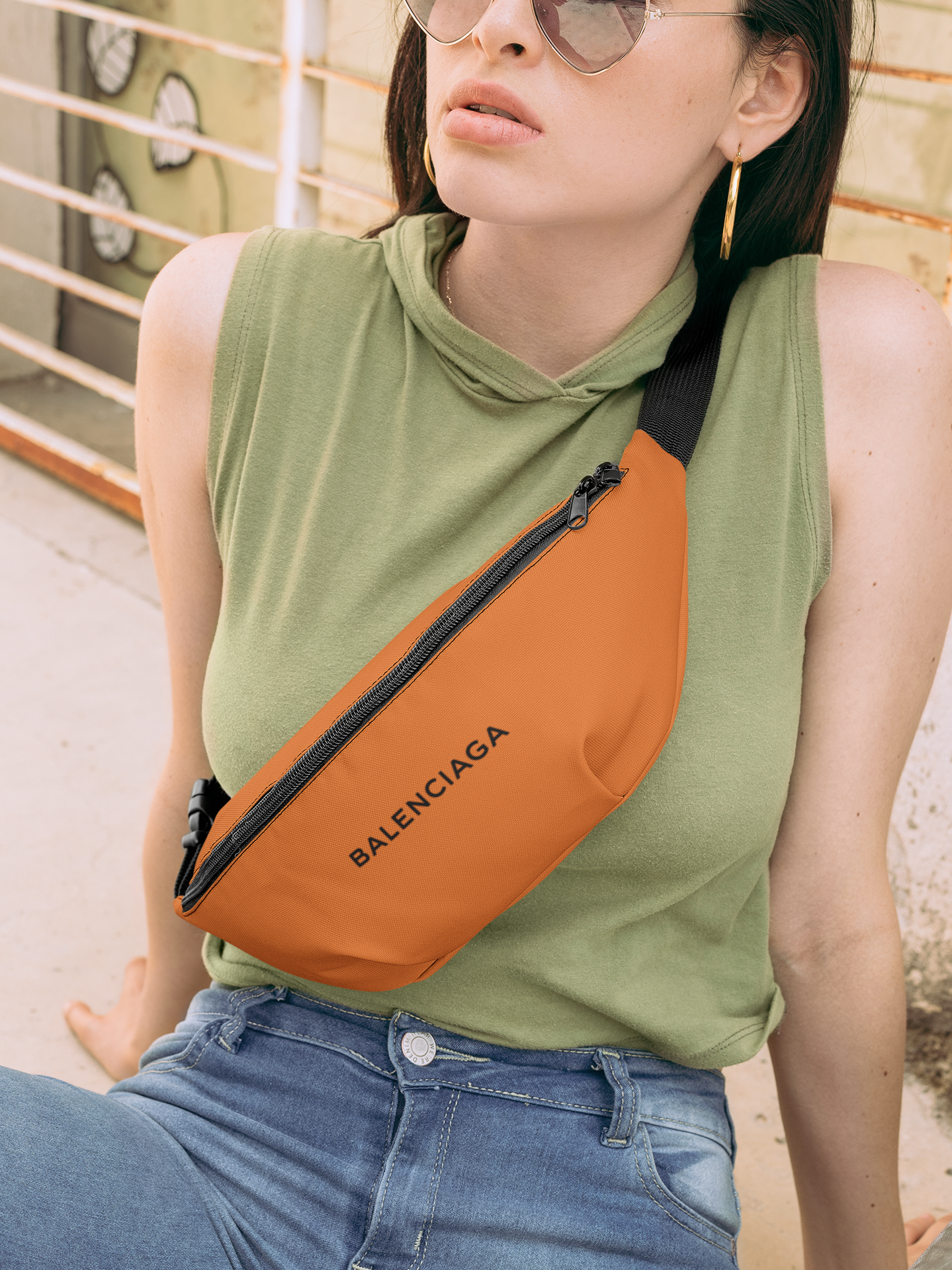 Out The Purse Bali Bumbag orange