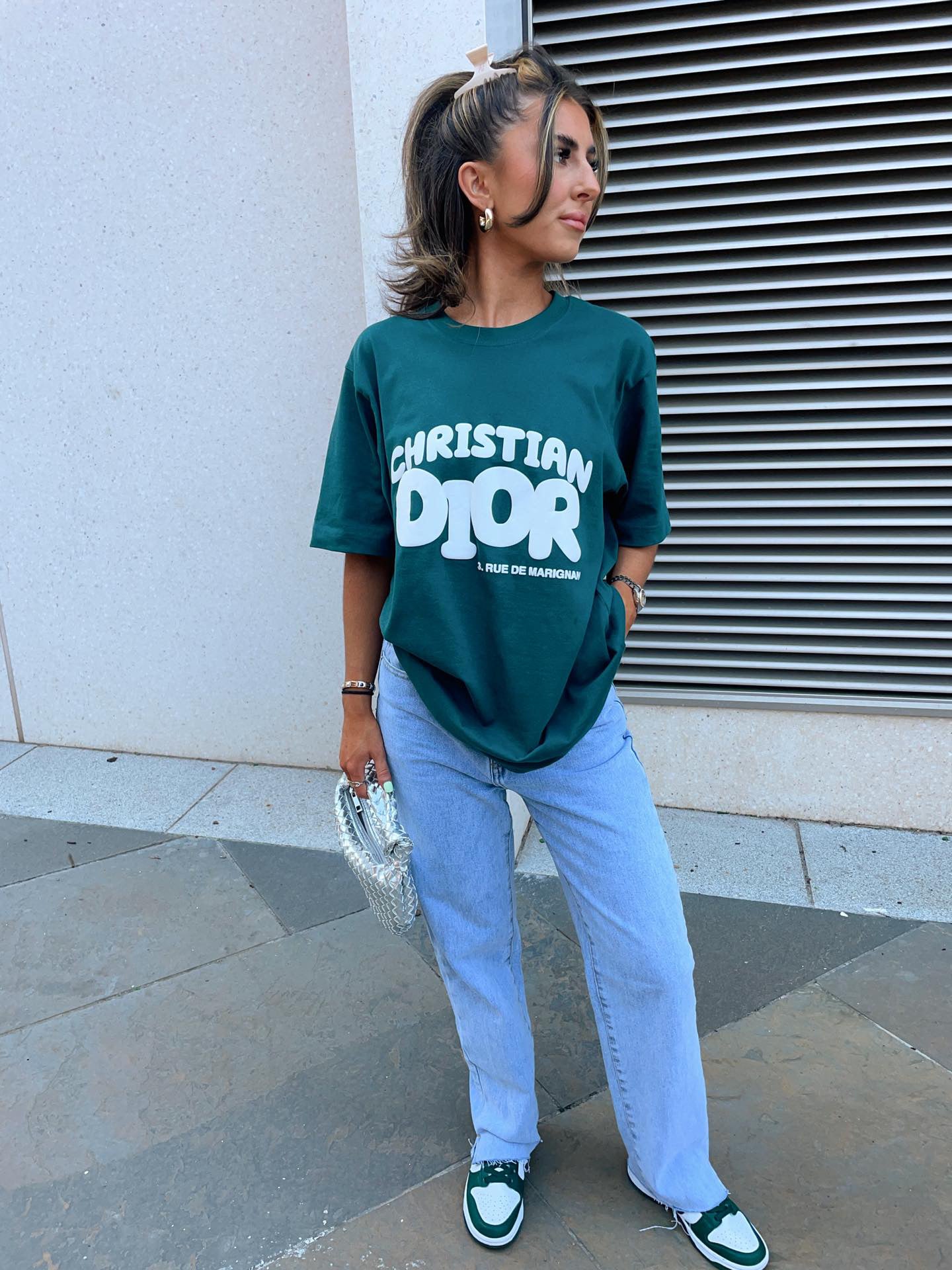 Out The Purse UK Chrissy Unisex T-Shirt in Teal