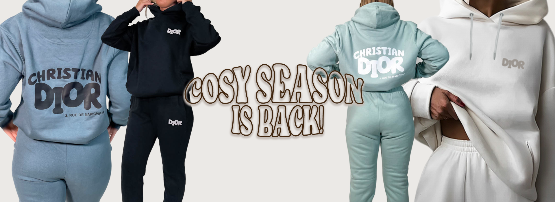 out the purse luxe loungewear cosy season clothing hoodie and jogger sets