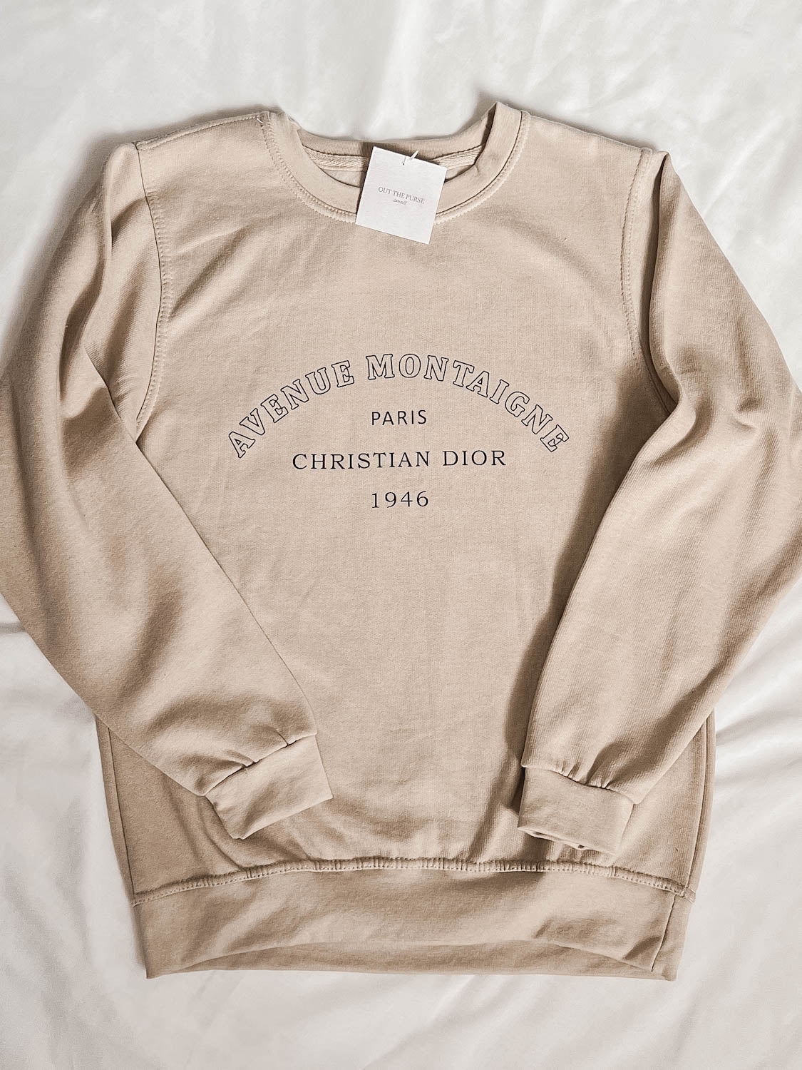 ONE OFF - Avenue Sand Sweater S Out The Purse