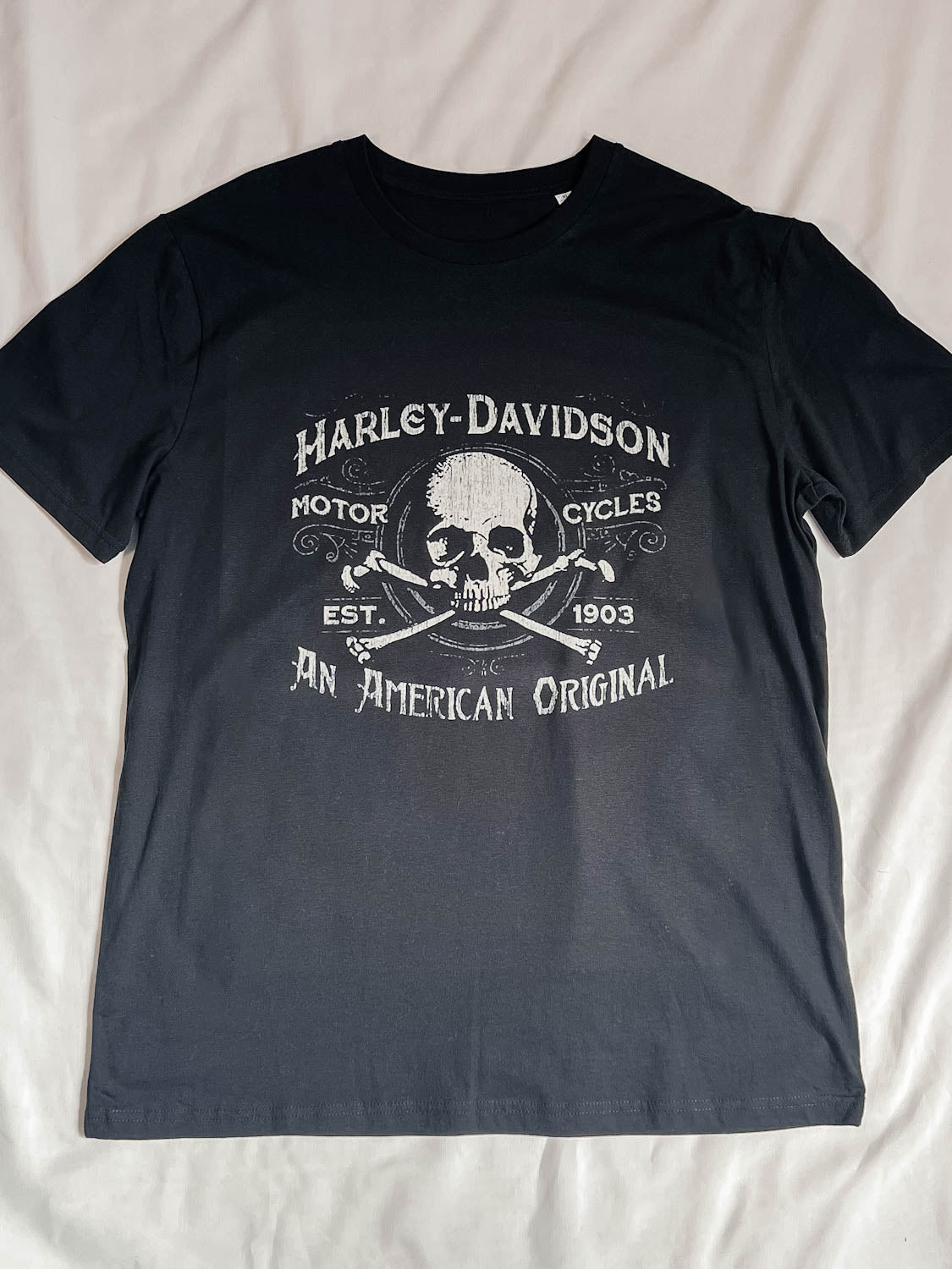 ONE OFF/SALE - Harley Skull T-Shirt Black XL Out The Purse