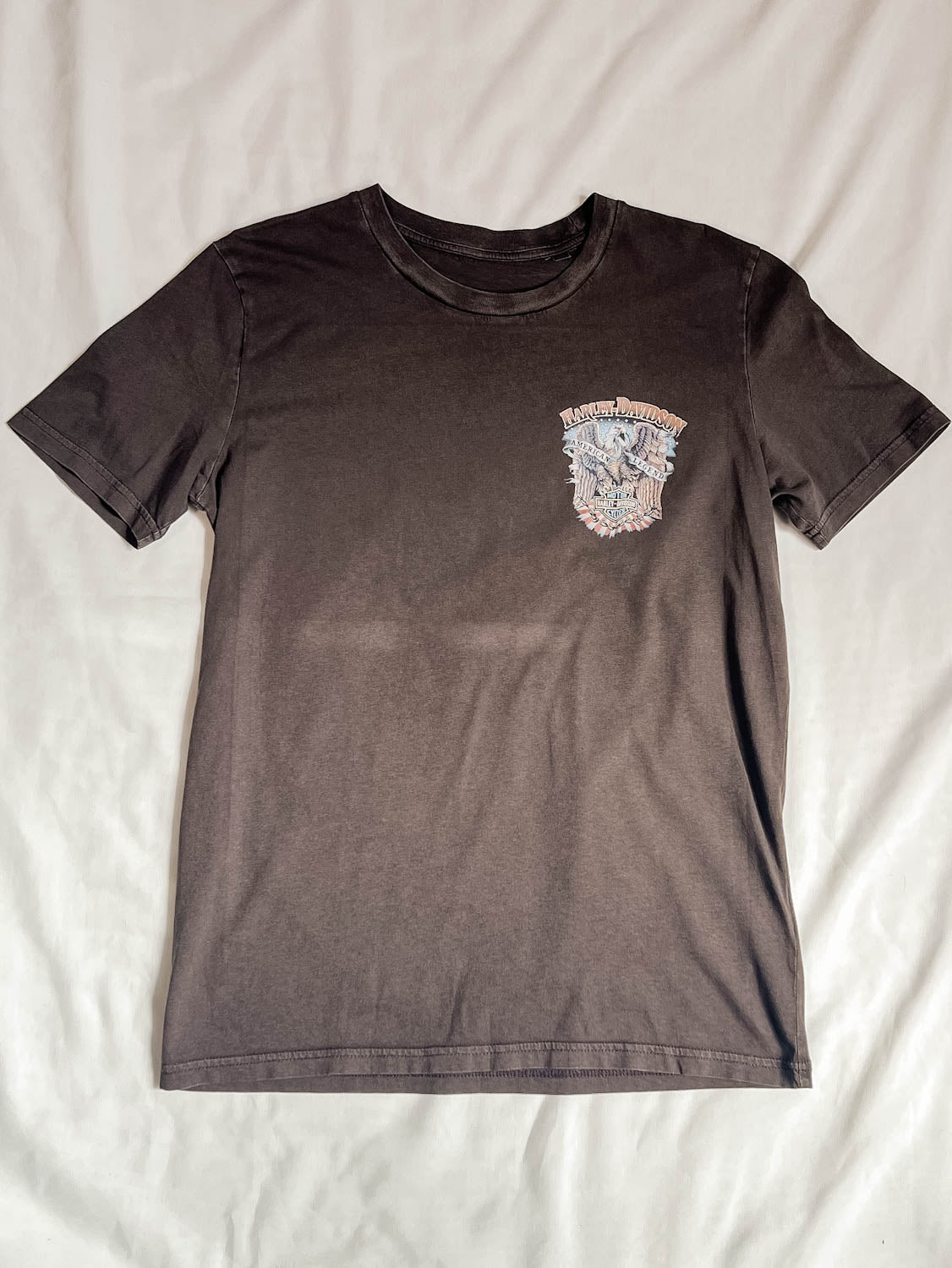 ONE OFF/SALE- Harley T-Shirt Brown S Out The Purse