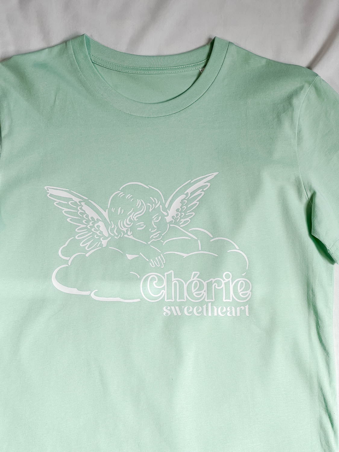 ONE OFF/SALE - Cherie Mint T-shirt XS Out The Purse