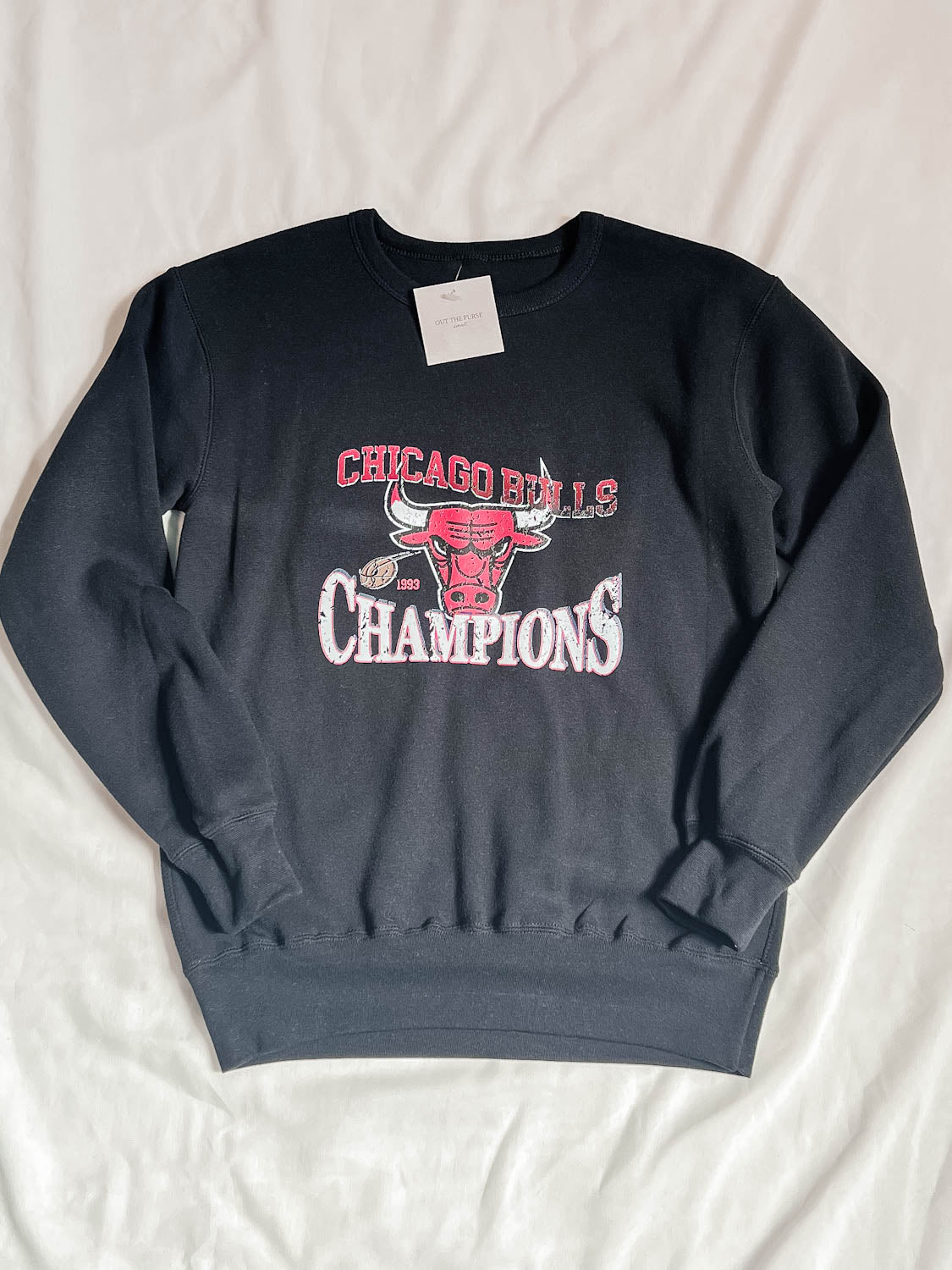 IMPERFECT - Bullz Printed Black Sweatshirt Small