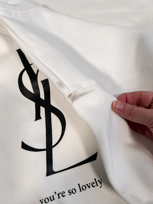 IMPERFECT / SALE - You're So Lovely White Large Out The Purse