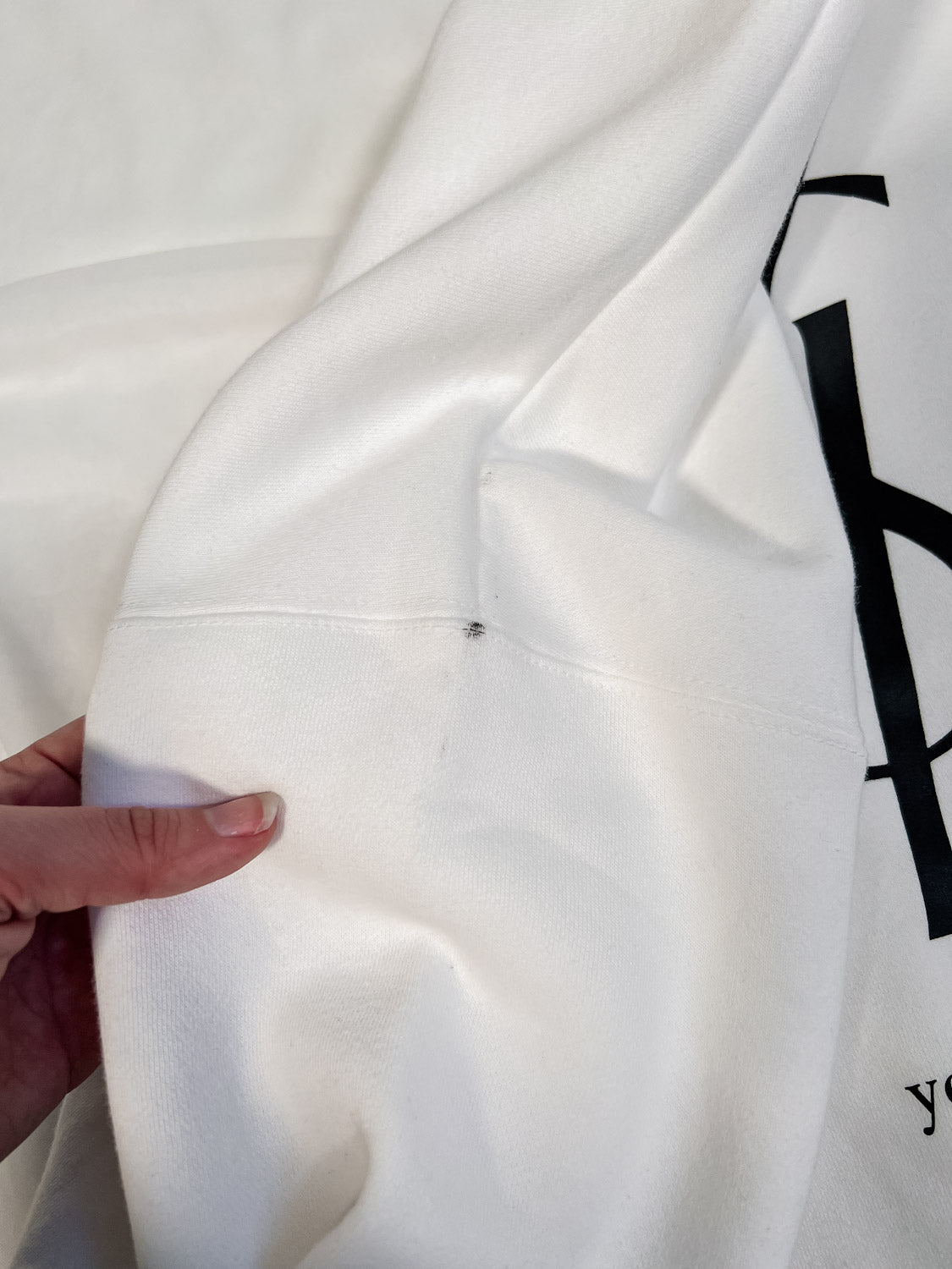 IMPERFECT / SALE - You're So Lovely White Large Out The Purse