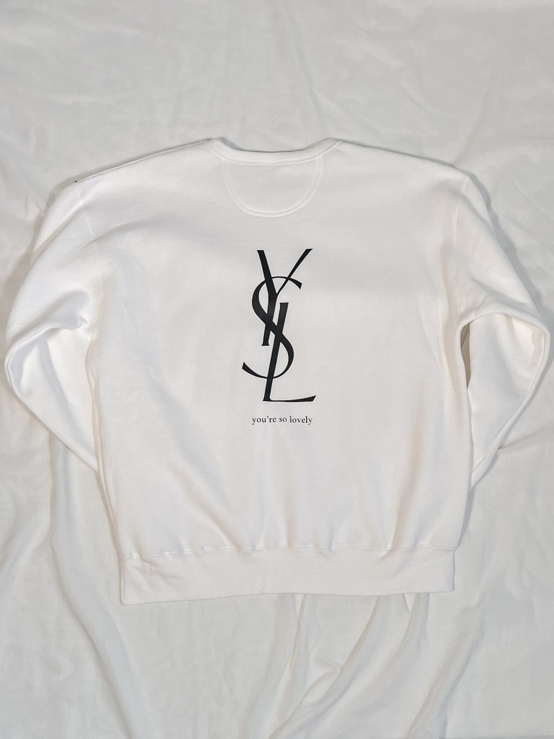 IMPERFECT / SALE - You're So Lovely White Large Out The Purse