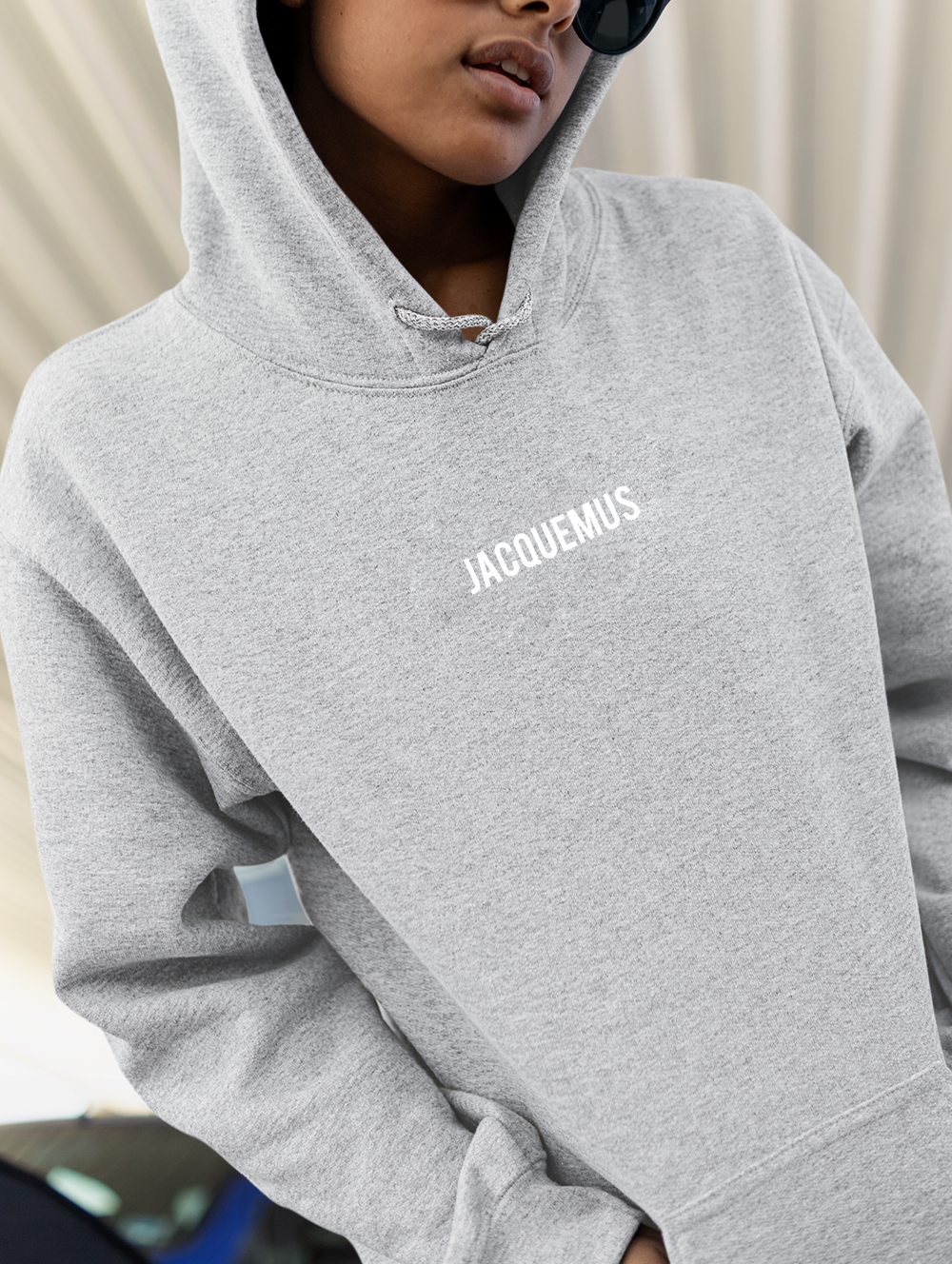 Jack Unisex Hoodie in Heather Grey