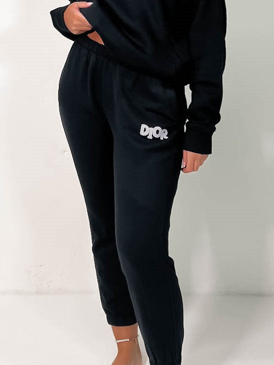 Out The Purse Chrissy Ladies Joggers Black
