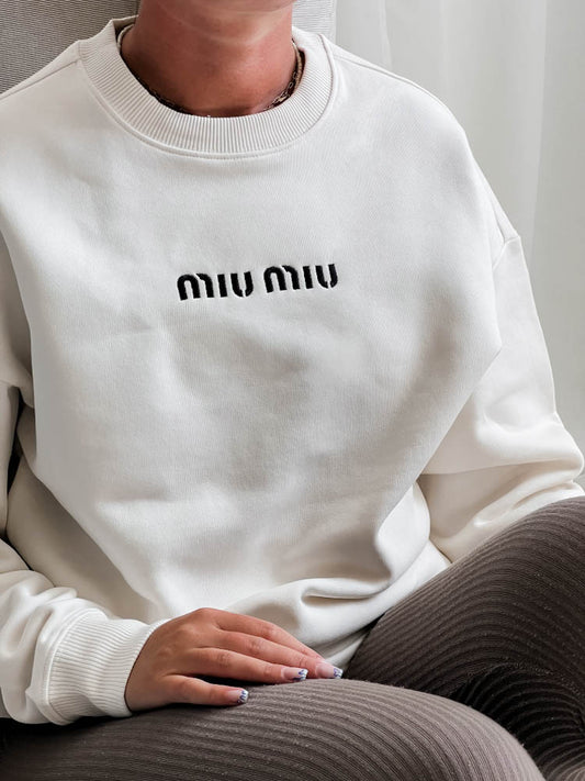 Out The Purse UK MEME Oversized Sweatshirt in Ivory