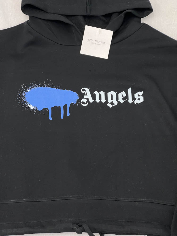 SAMPLE - Angels Cropped Hoodie - XS