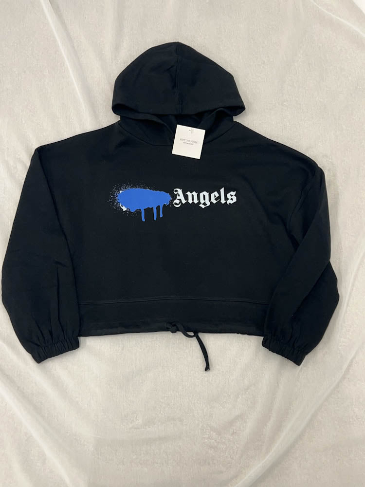 SAMPLE - Angels Cropped Hoodie - XS
