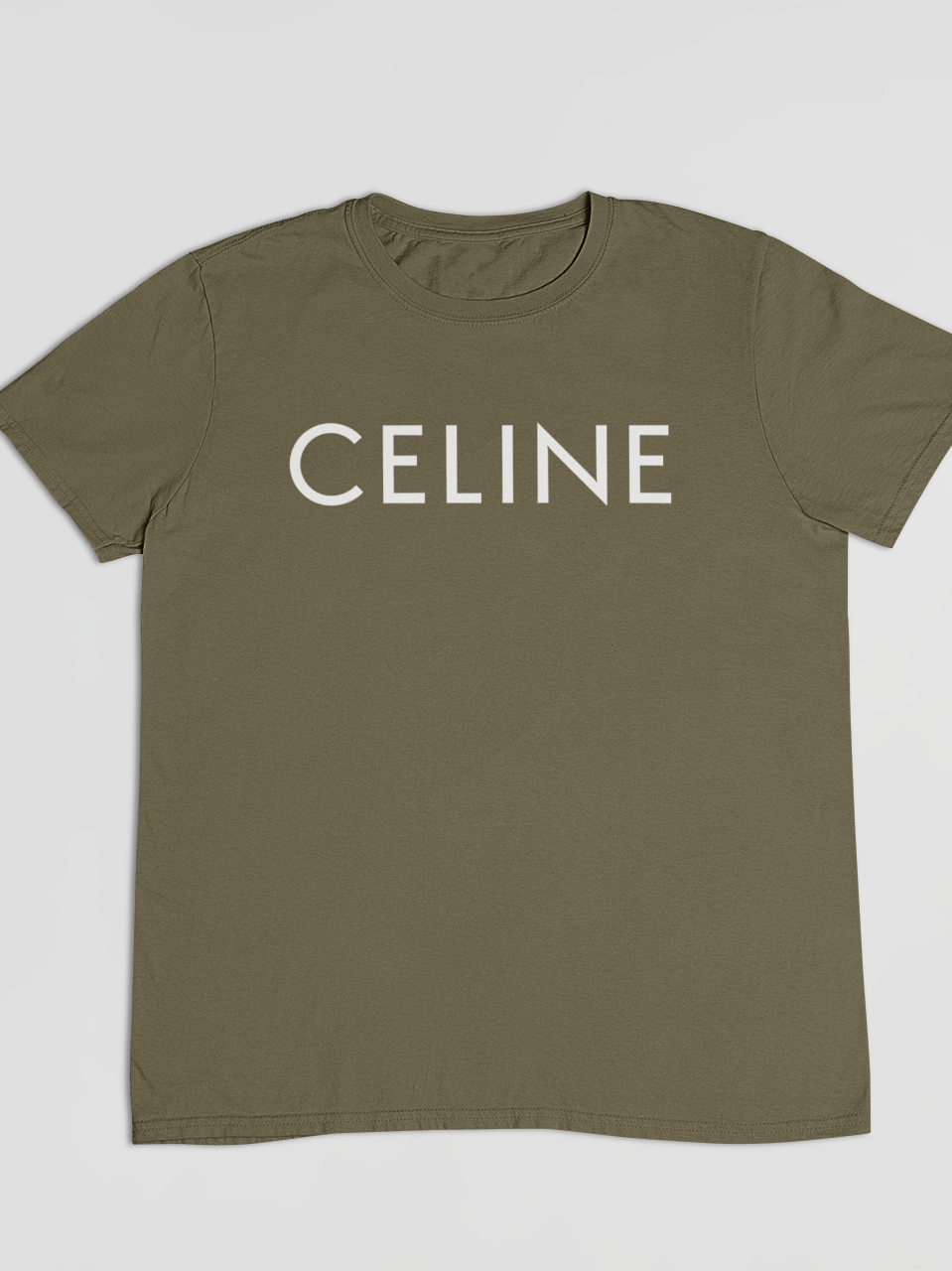 Khaki CeCe Light Printed T-Shirt Out The Purse