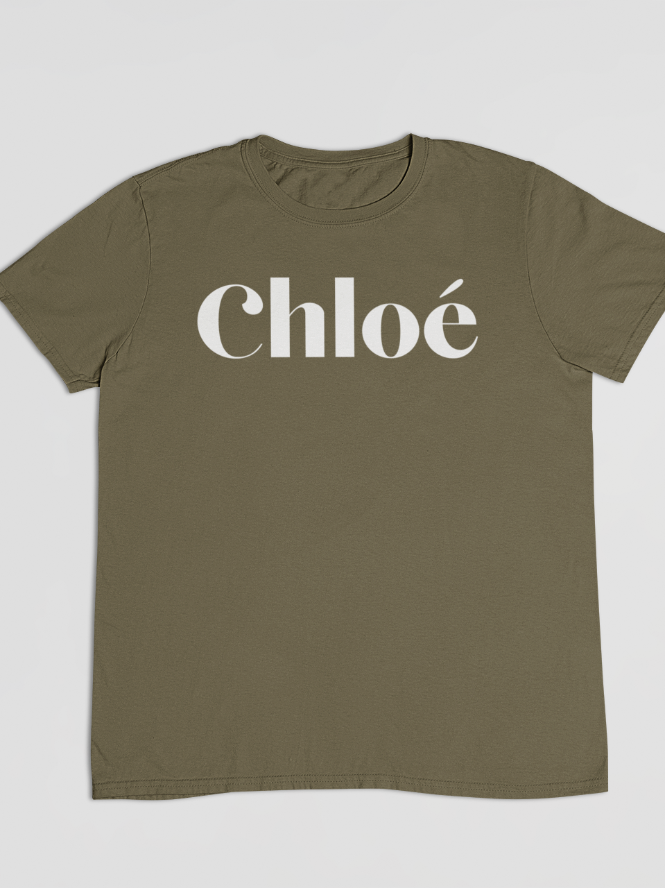 Khaki Clo Light Printed T-Shirt out the purse
