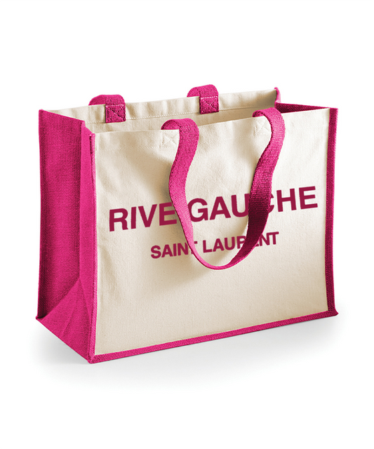 Saint Printed Tote Bag Out The Purse UK Pink