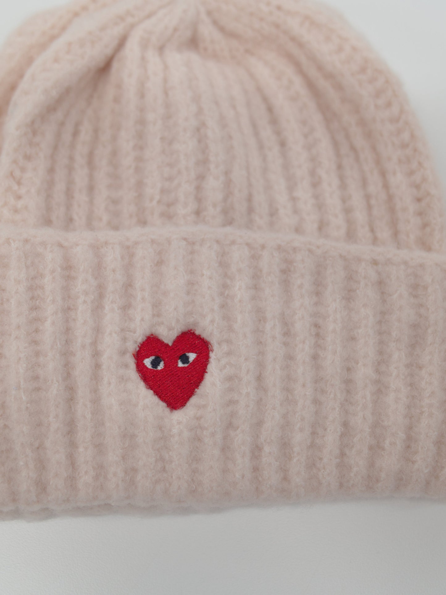 Love Eyez Pink Woolly Beanie (68) Clothing Out The Purse UK