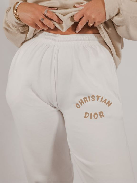 Christian Basic Joggers Clothing Out The Purse UK white S