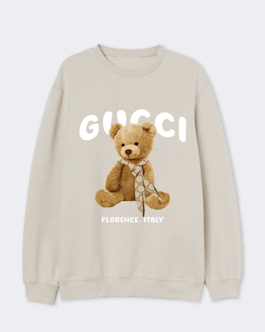 Florence Teddy Sand Mens Sweatshirt - Out The Purse UK
