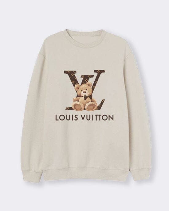 Lou Teddy Sweatshirt Sand Sweater Out The Purse UK S sand