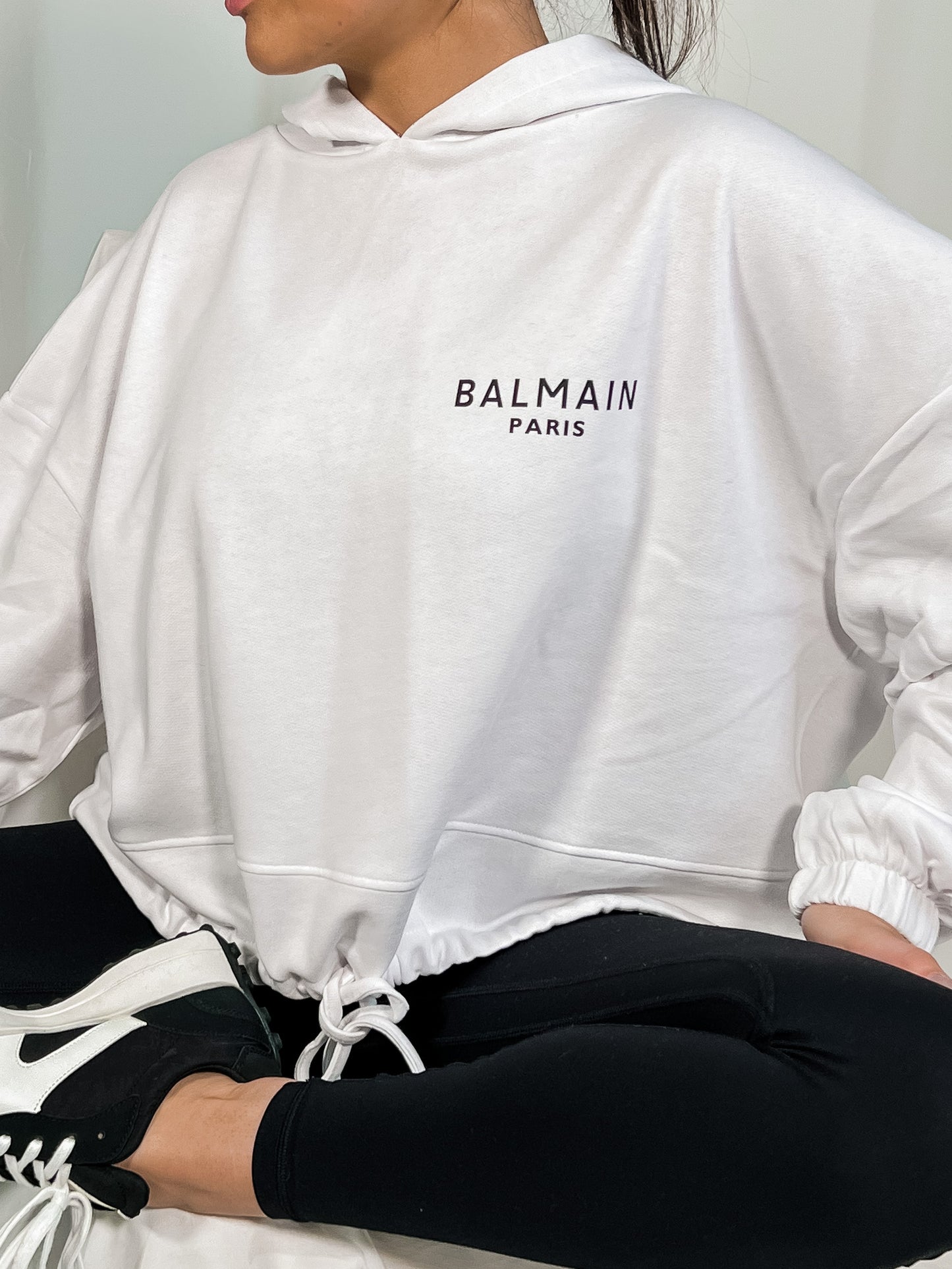 Out The Purse UK Bali Cropped Oversized Hoodie Size S/M