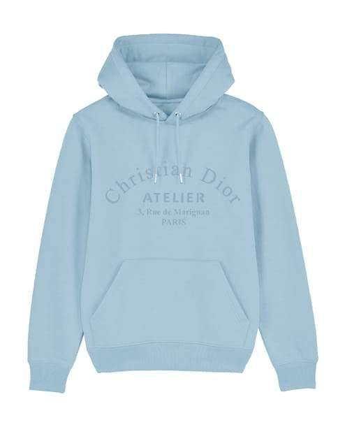 Atelier Embroidered Women's Hoodie Baby Blue Hoodie Out The Purse UK S baby blue