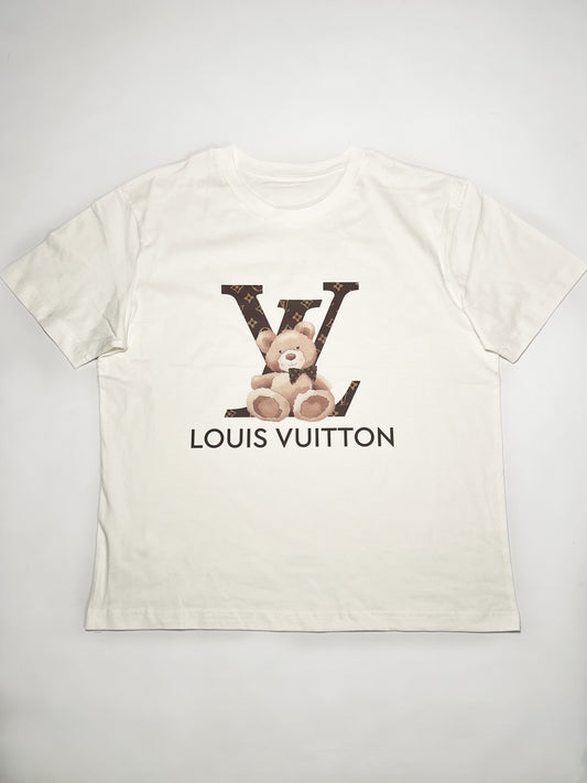 Lou Teddy T-shirt Off White T-Shirt Out The Purse UK XS off white