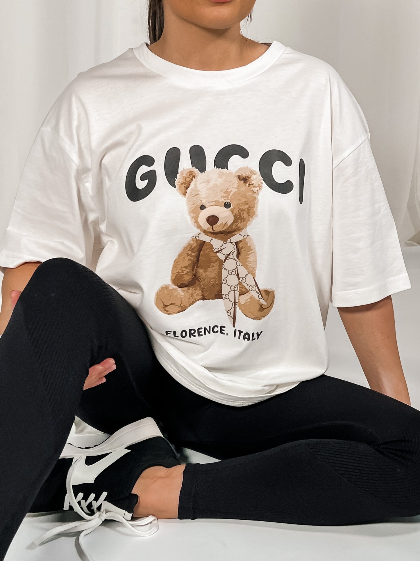 Florence Teddy Off White T-shirt T-Shirt Out The Purse UK