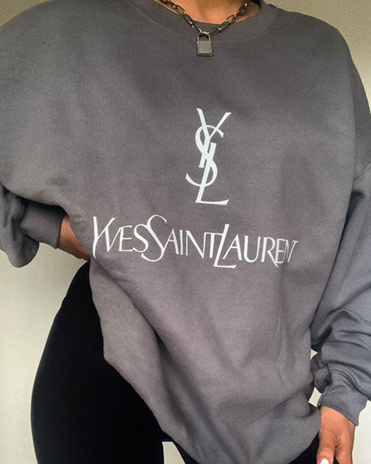 Lauren Sweatshirt Charcoal Out The Purse UK