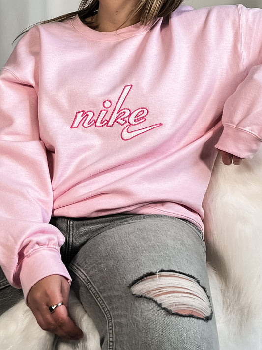 Nikki Retro Embroidered Women's Sweatshirt Sweater Out The Purse UK