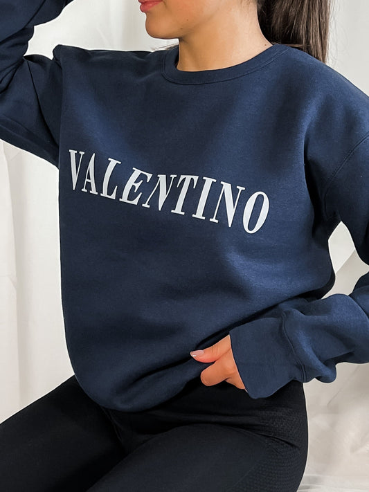 Out The Purse UK Size M Tino Unisex Sweatshirt Navy