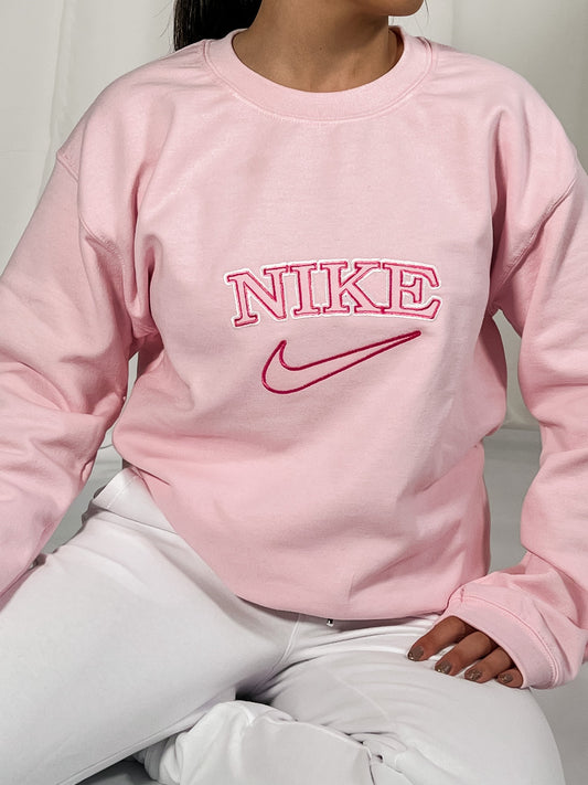 Vintage Sports Women's Sweatshirt Pink Sweater Out The Purse UK