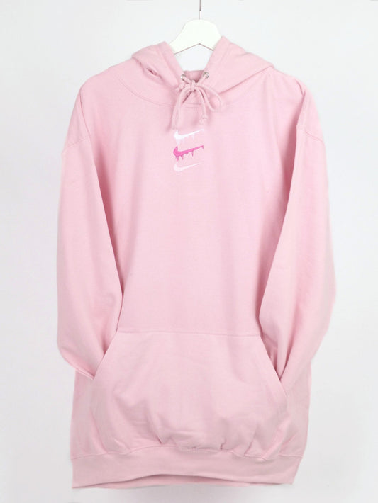 Paint Spill Women's Embroidered Hoodie Pink Clothing Out The Purse UK