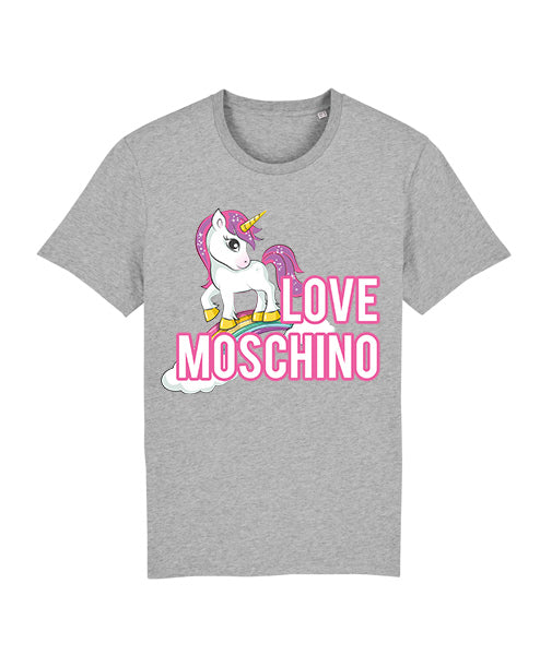 Unicorn Love Kids T-Shirt Baby & Toddler Out The Purse UK 0/6 mths grey