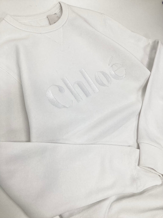 Sale Chlo White Sweatshirt XS