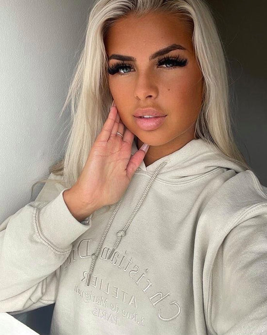 Atelier Embroidered Women's Hoodie Sand