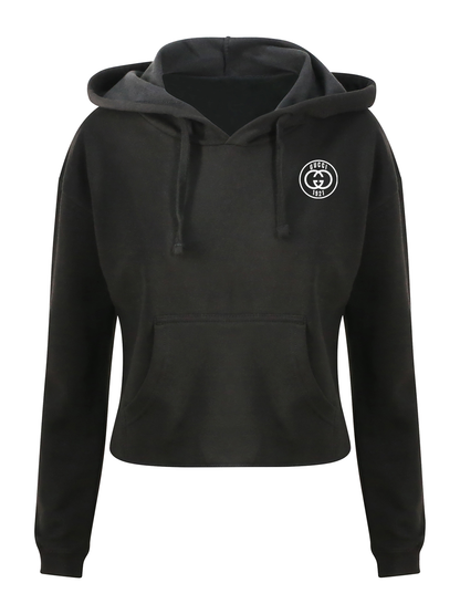 Out The Purse UK GiGi Cropped Hoodie in Black