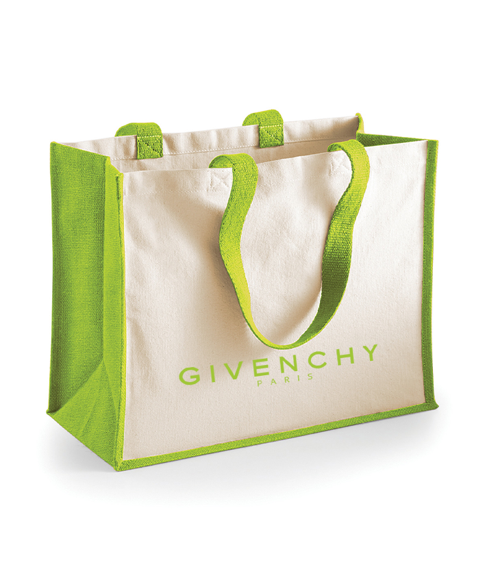 Give Printed Tote Bag Out The Purse UK Green
