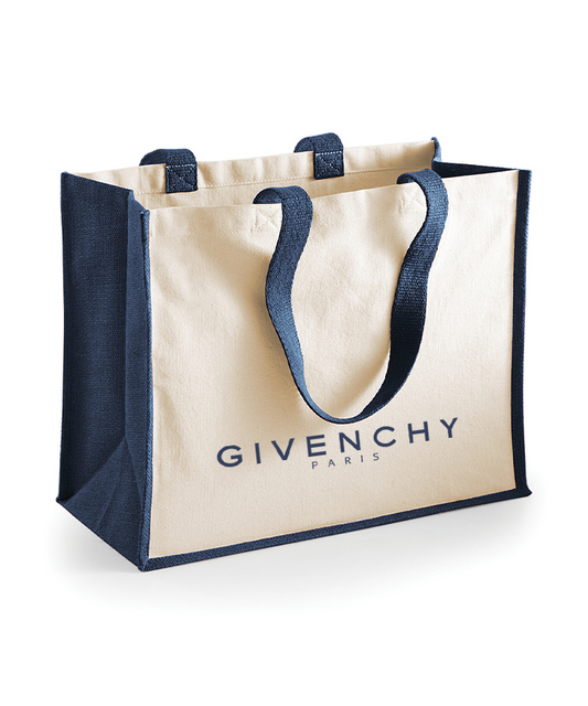 Give Printed Tote Bag Out The Purse UK Navy