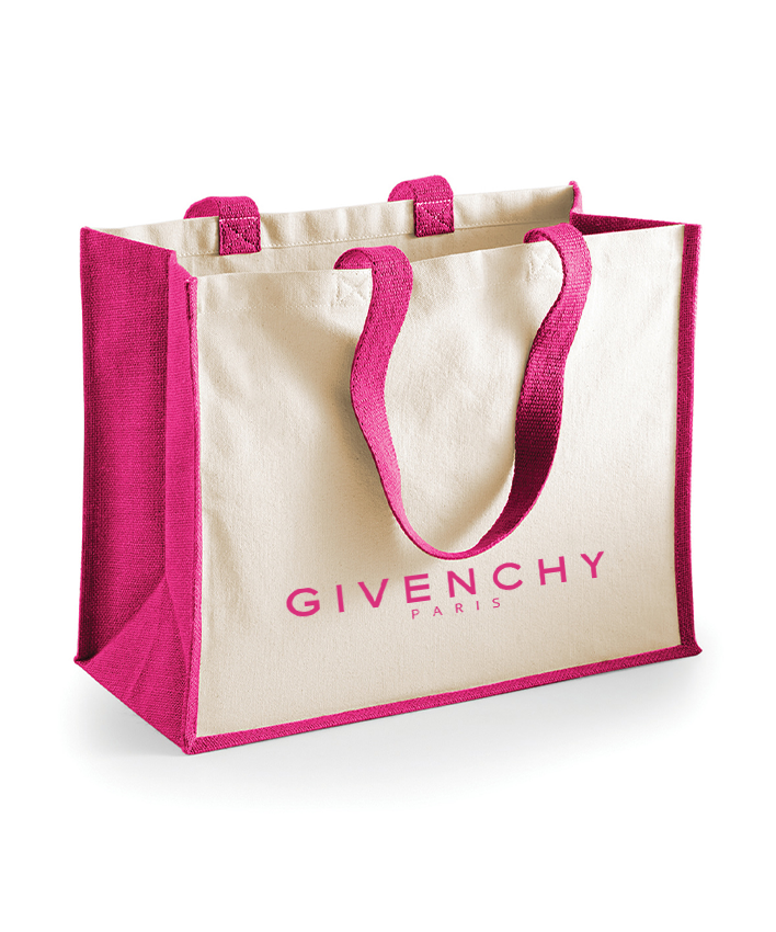 Give Printed Tote Bag Out The Purse UK Pink