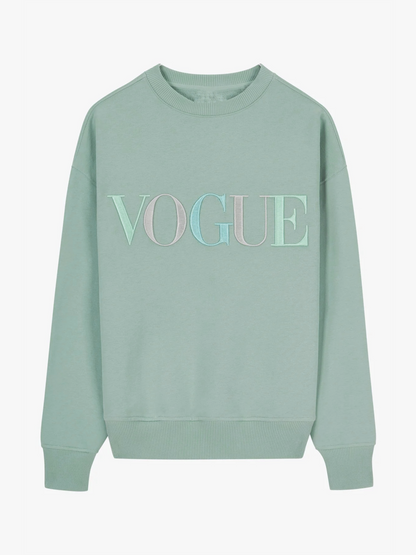 In Style Pastel Rainbow Embroidered Sweatshirt - Out The Purse UK