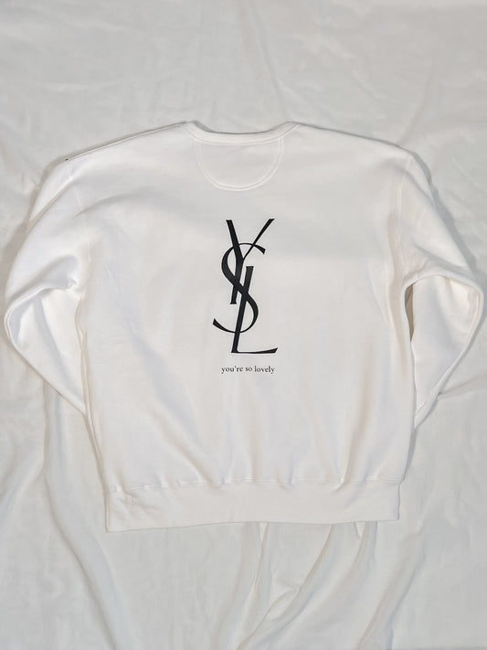 IMPERFECT / SALE - You're So Lovely White Large Out The Purse