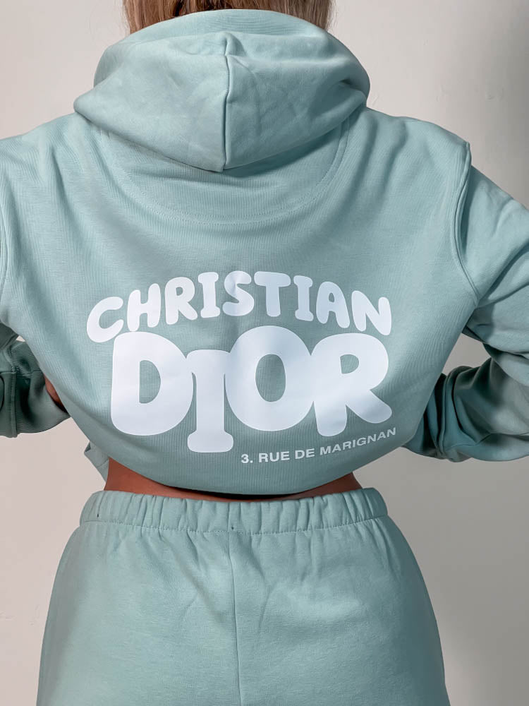 Out The Purse Chrissy Unisex Hoodie in Jade