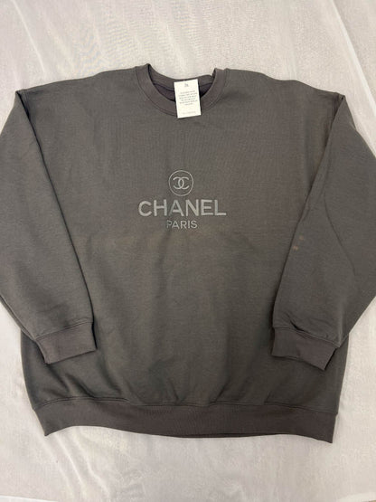 SAMPLE - Vintage Paris Sweatshirt Charcoal - 2XL