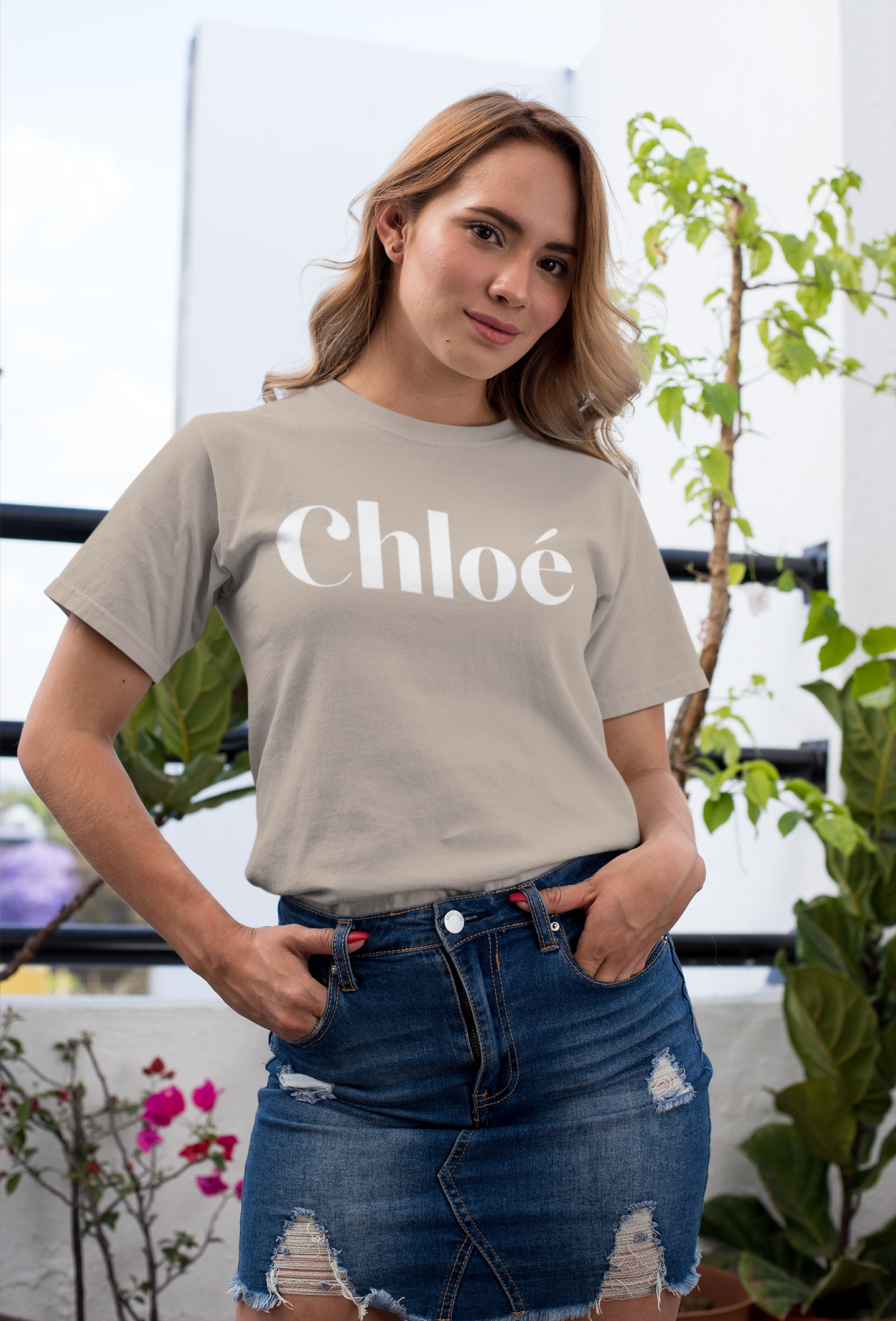 Sand Clo Light Printed T-Shirt Out The Purse