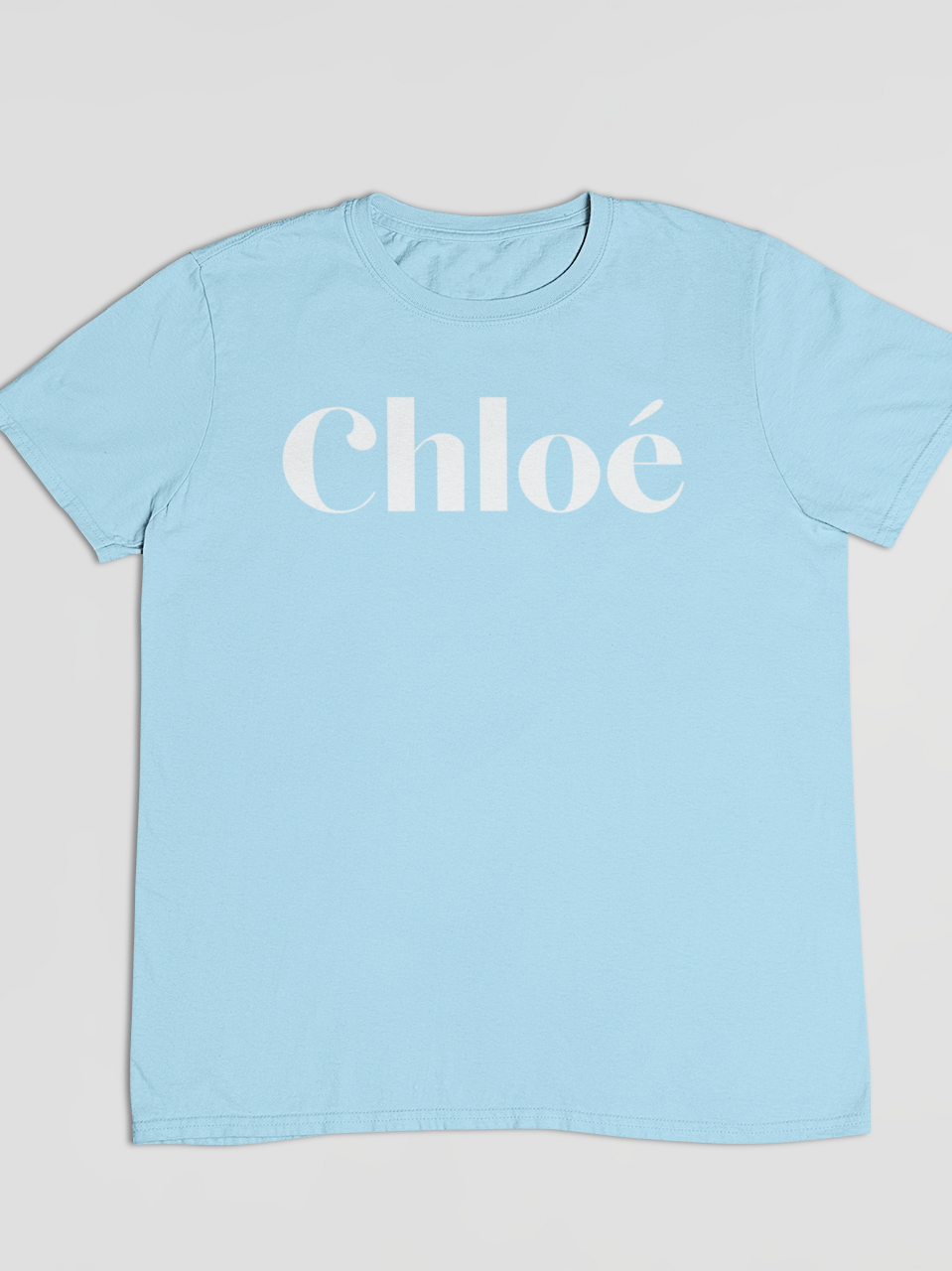 Baby Blue Clo Light Printed T-Shirt Out The Purse